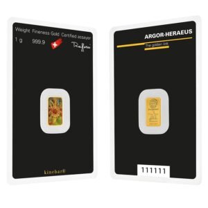 1 Gram Argor Heraeus Kinebar Gold Bar