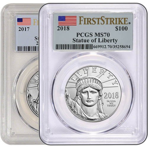 American Platinum Eagle Coin PCGS MS70