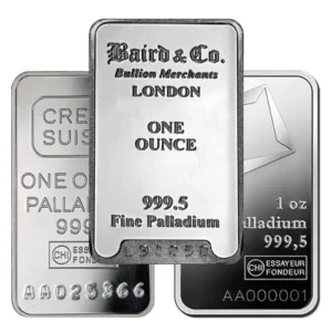 1 oz Baird Mint Palladium Bar For Sale