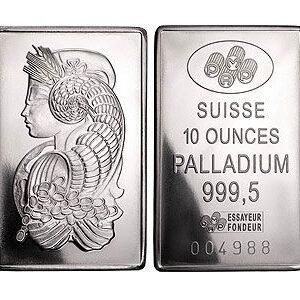 10 oz PAMP Suisse Palladium Bar For Sa