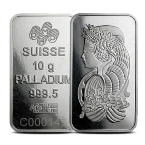 10 oz Palladium Bar For Sale