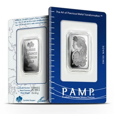2 oz PAMP Suisse Fortuna Platinum Bar