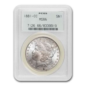 1881-CC Morgan Silver Dollar Coin PCGS