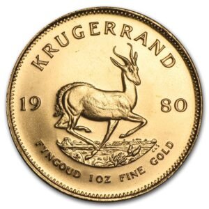 1980 1 oz South African Gold Krugerran