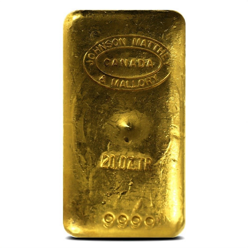 20 oz Johnson Matthey Gold Bar For Sal