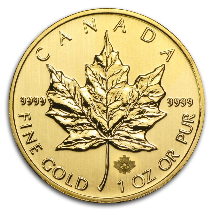 2014 1 oz Canadian Gold Maple Leaf Coi