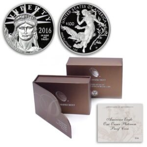 1 oz Proof American Platinum Eagle Coi