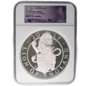 2017 1 Kilo Proof British Silver Queens Beast Lion Coin NGC PF69