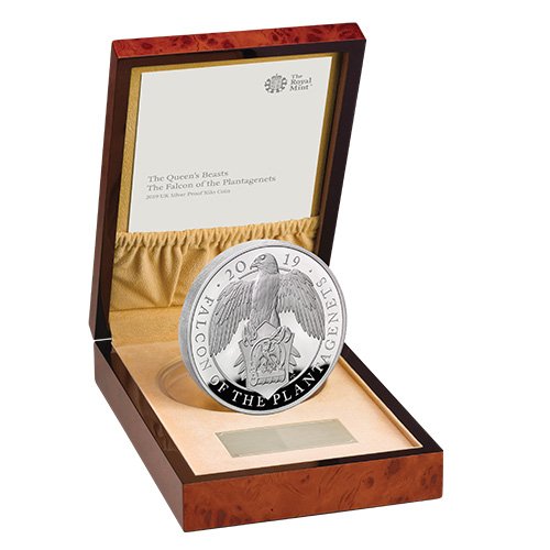 British Silver Queens Beast Falcon Coi