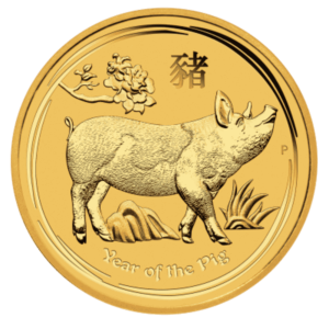 2019 1/2 oz Australian Gold Lunar Pig