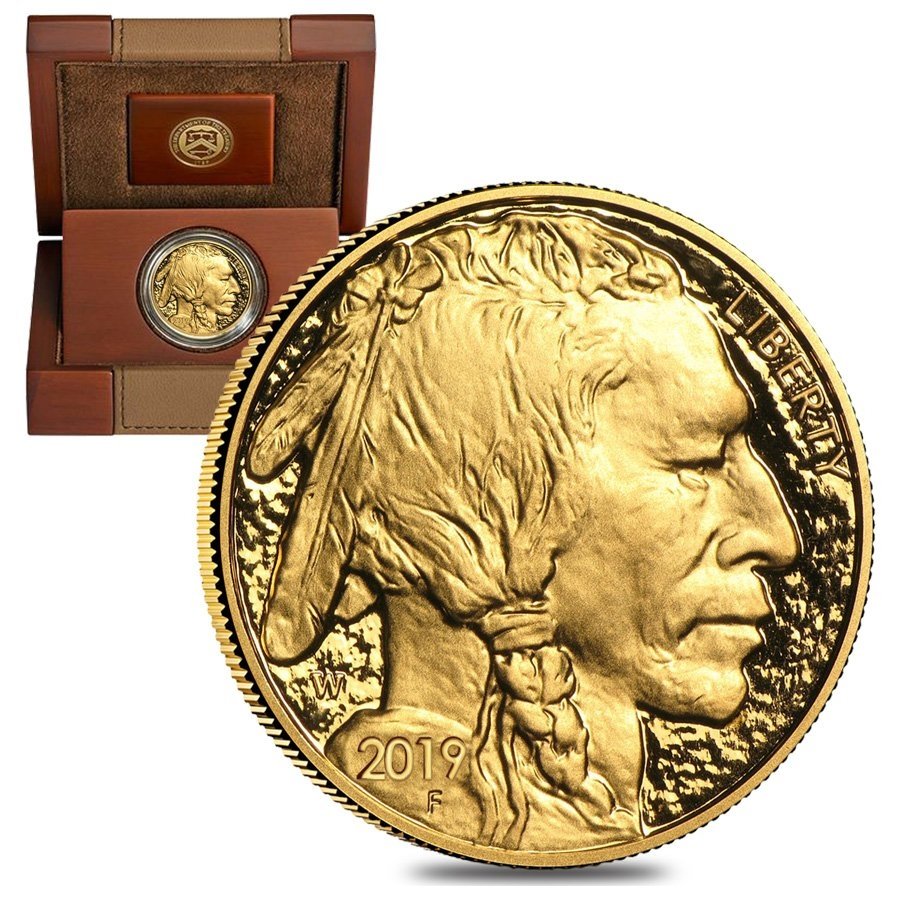 W 1 oz Proof American Gold Buffalo Coi