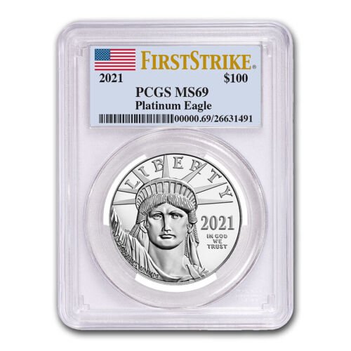 ican Platinum Eagle Coin PCGS MS69 FS
