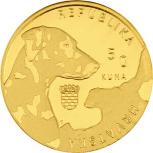 2021 1 oz Croatia Gold Dalmatian Dog C