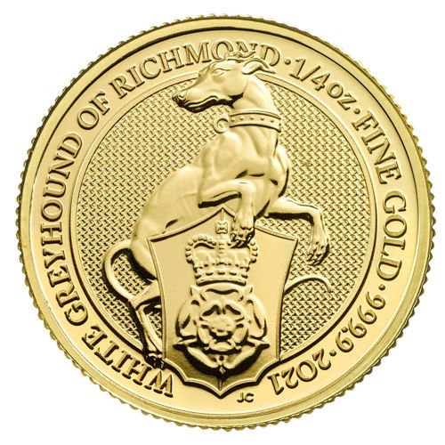 British Gold Queens Beast White Greyho