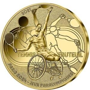 1/4 oz Proof French Olympic Wheelchair