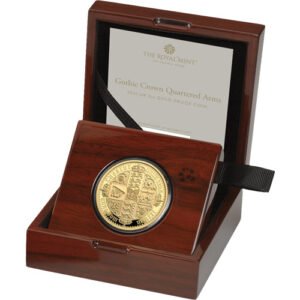 2 oz Proof British Gold Gothic Crown Q