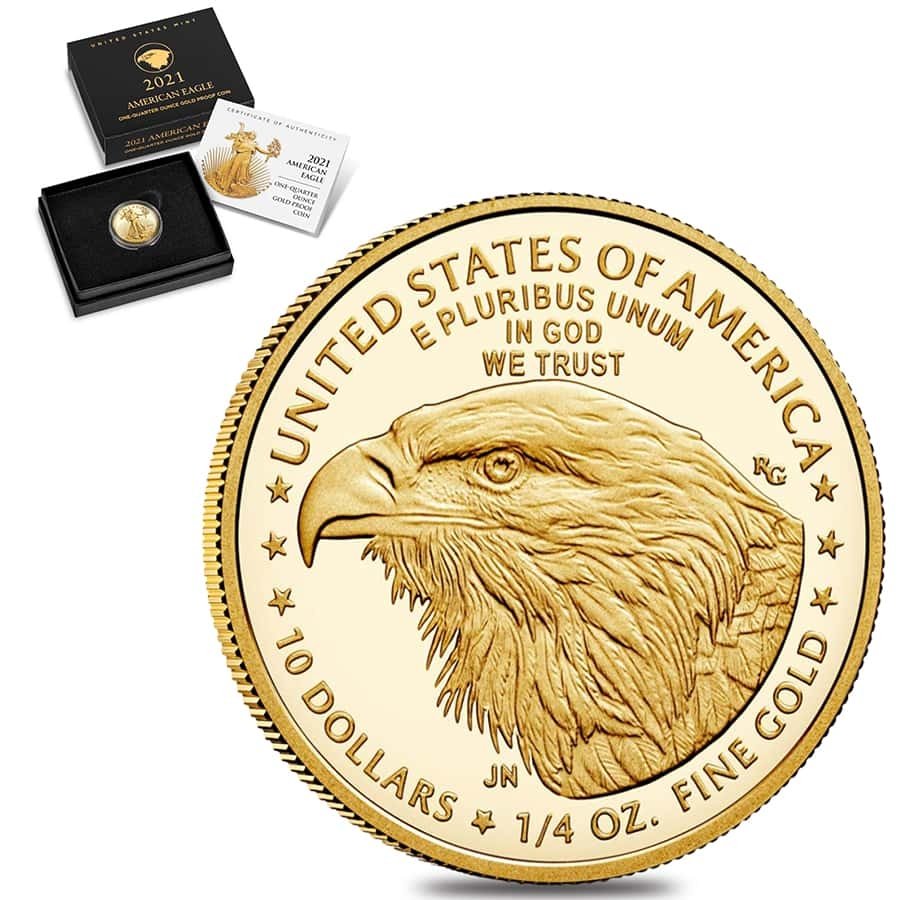 2021-W 1/4 oz Proof American Gold Eagl