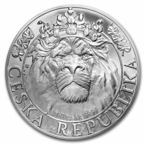 2022 1 Kilo Niue Czech Lion Silver Coi