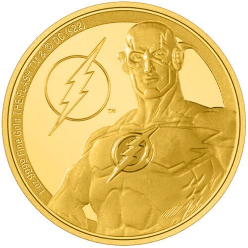 2022 1 oz Proof Niue Gold Classic Superhero Flash Coin (1)
