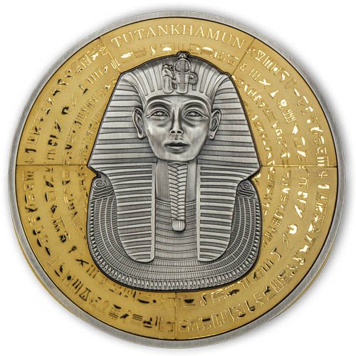 2022 500 Gram Antique Djibouti Silver 100 Years of Tutankhamun Puzzle Coin (Box + CoA) (1)