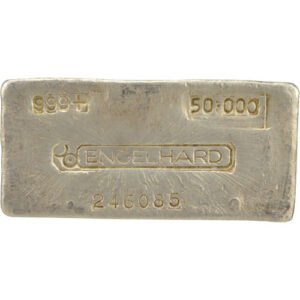 50 oz Engelhard Silver Bar For Sale