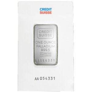 Buy 1 oz Credit Suisse Palladium Bar (New w/ Assay)