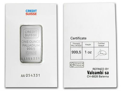 Buy 1 oz Credit Suisse Palladium Bar (2)