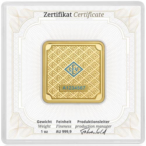 Buy 1 oz Geiger Square Gold Bar (2)