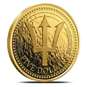 Buy 2018 1 oz Barbados Trident Gold Co