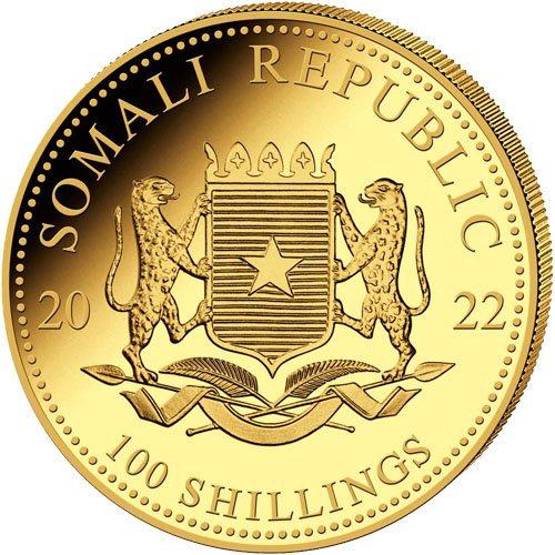 Buy 2022 110 oz Somalia Gold Elephant Coin (2)