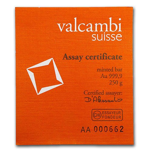 Buy 250 Gram Valcambi Pressed Gold Bar (2)