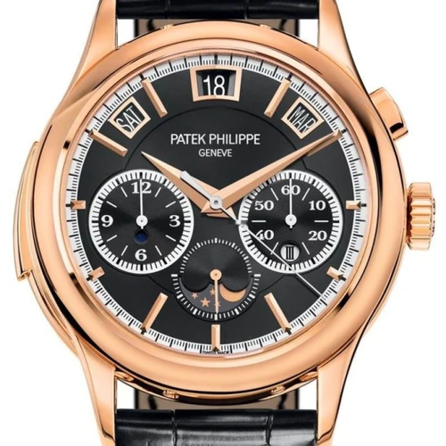 cations Rose Gold Black Dial 5208R-001