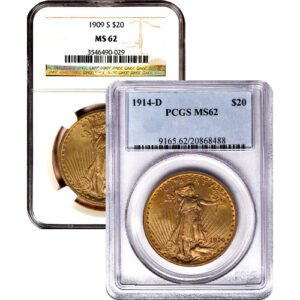 Pre-33 $20 Saint Gaudens Gold Double E