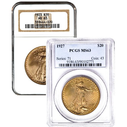 Pre-33 $20 Saint Gaudens Gold Doubl