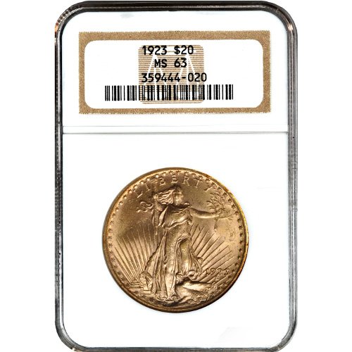 Pre-33 $20 Saint Gaudens Gold Double Eagle Coin MS63 (PCGS or NGC) (3)