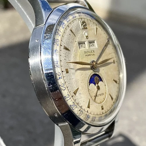 Rolex 8171 Padellone MoonPhase stainless steel from 19491951 (1)