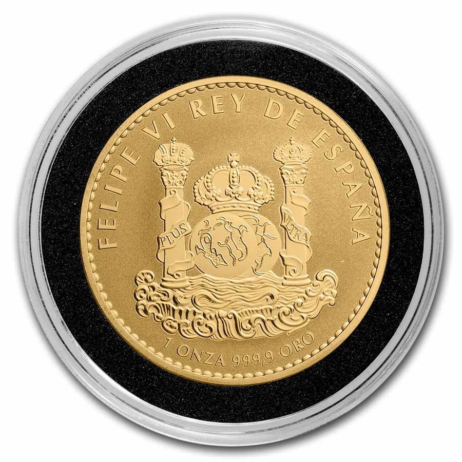 2021 Spain 1 oz Gold Reverse Proof Iberian Lynx Doubloon (3)