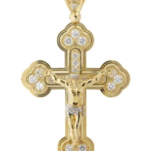 10K Gold Cross / Crucifix Pendant | 13 Grams