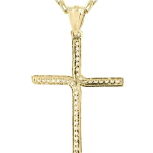 10K Gold Crucifix / Cross Necklace For Men | 3.66 Grams