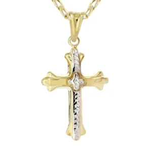 10K Gold Cross Necklace For Men | 3.81 Grams