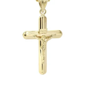 10K Gold Crucifix / Cross Necklace For Men | 4.11 Grams