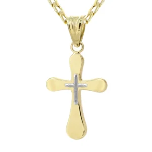 10K Gold Crucifix / Cross Necklace For Men | 3.4 Grams