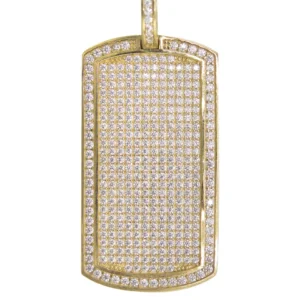Buy Gold Dog Tag Pendants Online | 10K Gold | Customizable Size