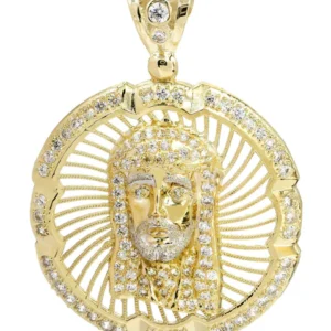 10K Gold Jesus Piece Pendant | 10.4 Grams
