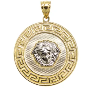 10K Gold Medusa Head Pendant | 7.2 Grams