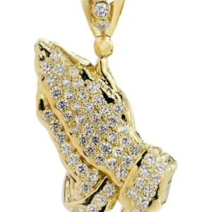 10K Gold Praying Hands Pendant | 7.8 Grams