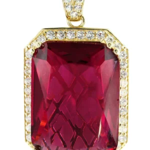 10K Gold Ruby Pendant | 12.2 Grams