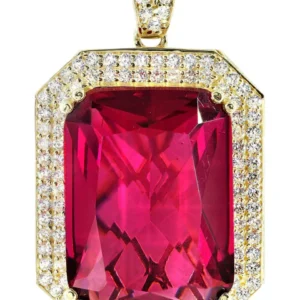10K Gold Ruby Pendant | 14.3 Grams