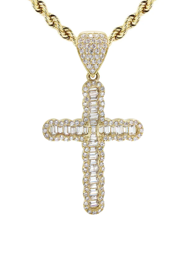 10K-Yellow-Gold-Baguette-Cross-Necklace-2.webp