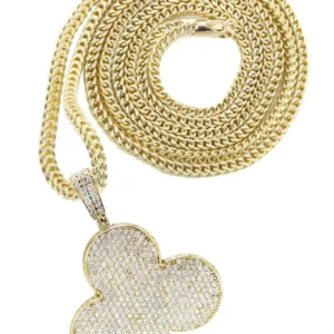 10K Yellow Gold Clover Necklace | Appx. 18.31 Grams